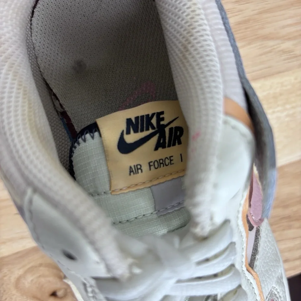 Nike Air Force 1 Shadow Sneakers Womens 6.5 Pastel Colorblock leather Low Top